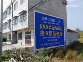 郧西墙体广告质量分析