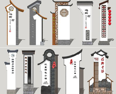 郧西美丽乡村标识标牌有哪些分类？